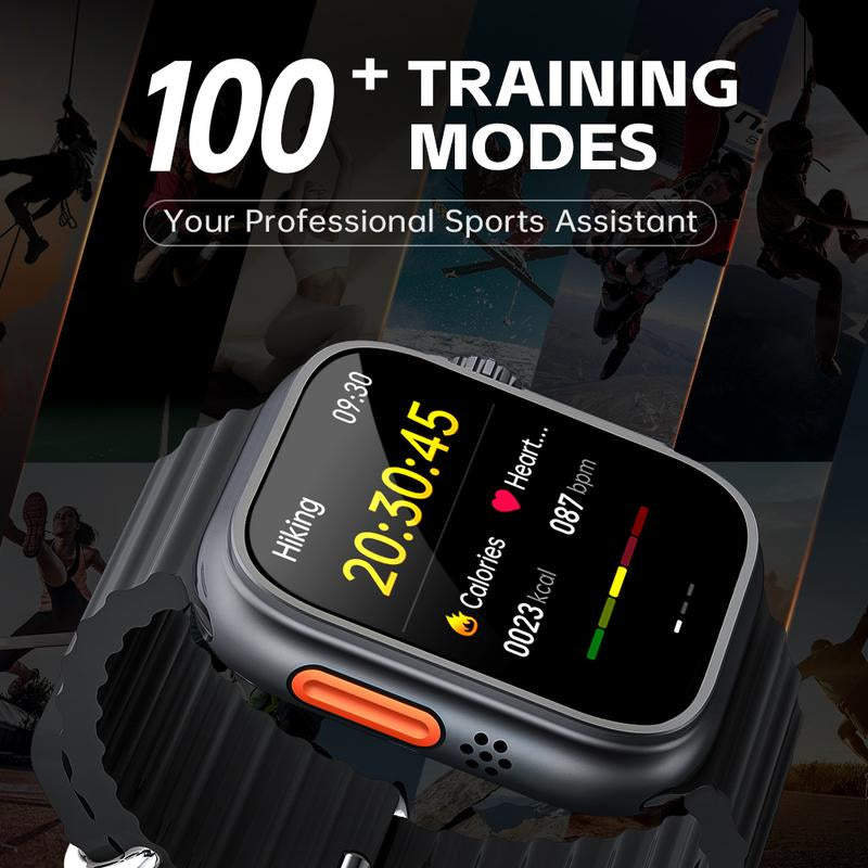 Ultimate Health Smartwatch 2025 – 24/7 Heart Rate, Sleep, Spo₂ & Temperature Tracking | Bluetooth Calling & 120+ Sports Modes for Active Lifestyles