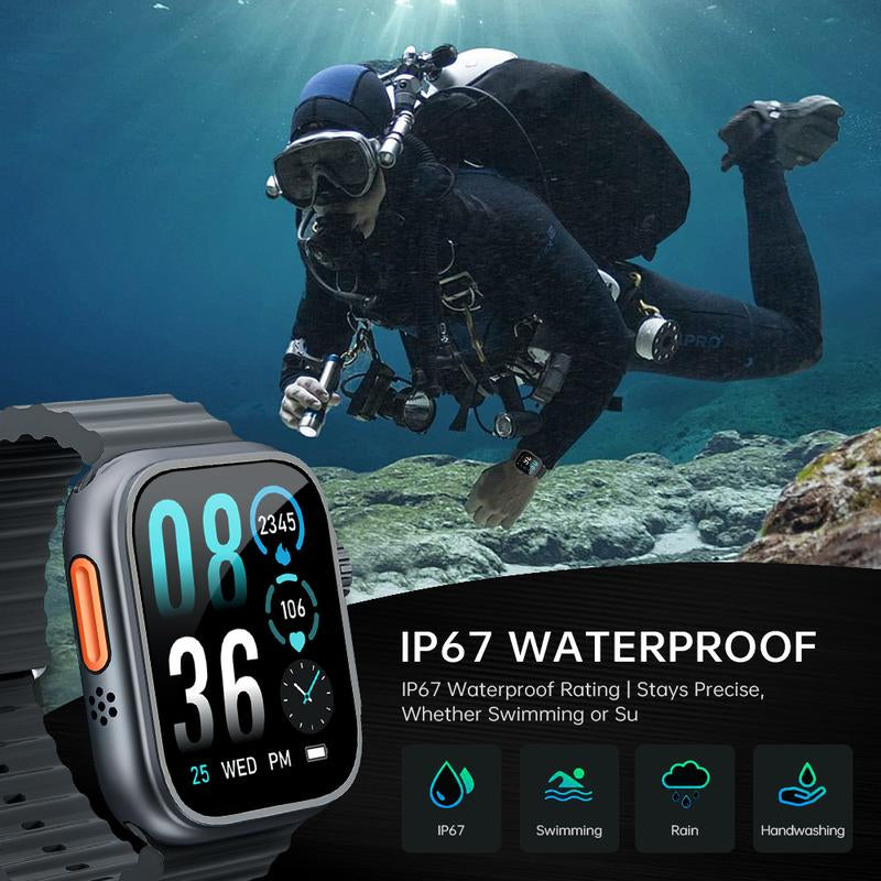 Ultimate Health Smartwatch 2025 – 24/7 Heart Rate, Sleep, Spo₂ & Temperature Tracking | Bluetooth Calling & 120+ Sports Modes for Active Lifestyles
