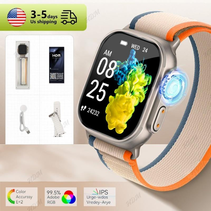 Ultimate Health Smartwatch 2025 – 24/7 Heart Rate, Sleep, Spo₂ & Temperature Tracking | Bluetooth Calling & 120+ Sports Modes for Active Lifestyles
