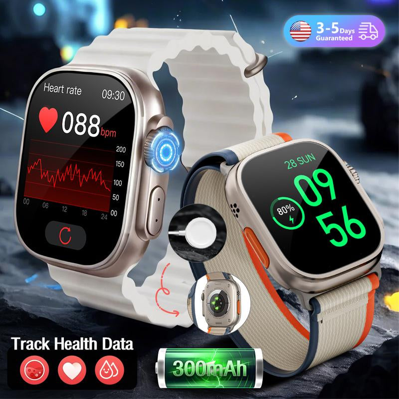 Ultimate Health Smartwatch 2025 – 24/7 Heart Rate, Sleep, Spo₂ & Temperature Tracking | Bluetooth Calling & 120+ Sports Modes for Active Lifestyles